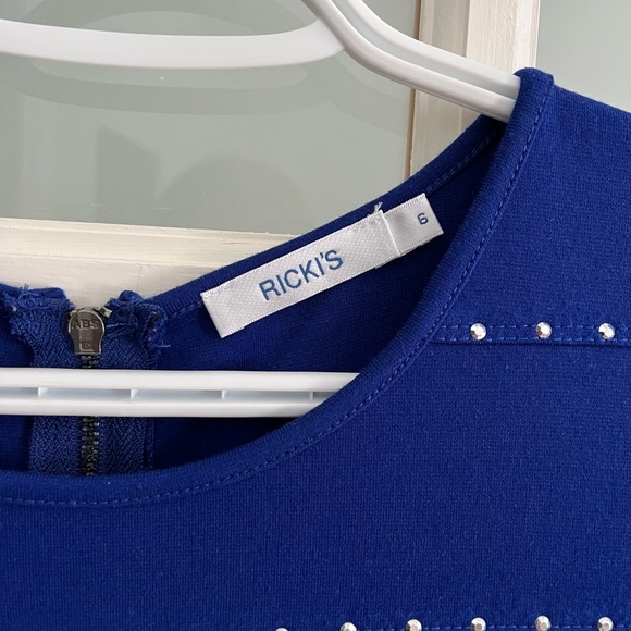 Beautiful Rickis blue dress size 6 - Picture 3 of 4